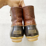 Sperry Saltwater Leather Waterproof Duck Boots 8.5
