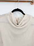 Free People Thermal Cream Cowl neck Sweater Small