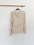 Free People Thermal Cream Cowl neck Sweater Small