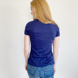 Ralph Lauren Cotton Collared Navy Shirt Medium