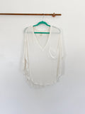Free People White Pocket Tee in White Small