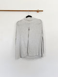 Free People Catalina Henley Cowl neck Grey Sweater S