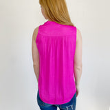 Vince Camuto Pink Silk Tank Top XS