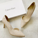 Calvin Klein Nodine Smooth Cocoon Kitten Heels 7.5