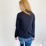 LILLA P Cotton Blazer Button Jacket Medium