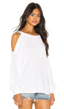 Free People Chill Our Long Sleeve in White Medium