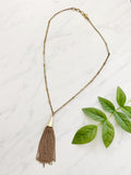 Lucky Brand Gold Tassel Necklace