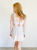 Free People cutout Cream Lace Dress XS