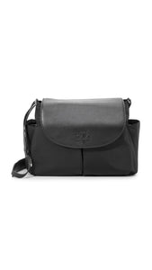 Tory Burch Thea Nylon Baby Diaper Bag Black with Leather
