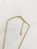 Florida Gold State cutout Necklace with Pearl