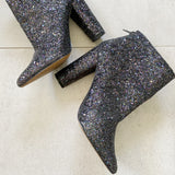ALDO Fahlstrom Glitter Heeled Pointed Ankle Boots 9