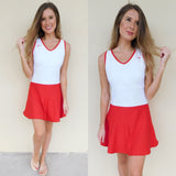 Nike Team White and Red Dri-Fit Dress