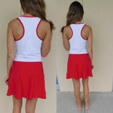 Nike Team White and Red Dri-Fit Dress