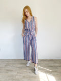 Anthropologie DREW Linen Striped Jumper NWT Medium Orig $231