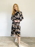 Nanette Lepore Black Floral Dream Cloud Maxi Dress NWT 10