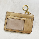 Michael Kors Card Coin Pouch Keychain Gold