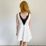 Forever 21 Embroider Lace Little White Dress XS