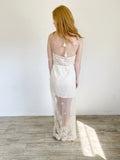 Flying Tomato Boho Lace Halter Tool Dress Small