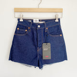 Levi's Ribcage Fringe Denim Jean Shorts NWT