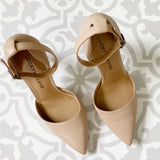 Lucky Brand Leather Pointed Nude Heels 5.5