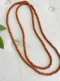 Wooden Beaded Long Layered Necklace
