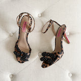 Betsey Johnson Leopard Polka Dot Sweetie Heels 8.5