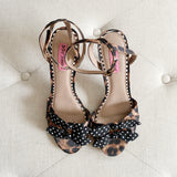Betsey Johnson Leopard Polka Dot Sweetie Heels 8.5