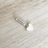 PANDORA REFLEXION Heart Dangle Clip Charm Silver