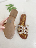Sam Edelman Bay Crystal Slide Sandals size 7
