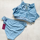 Vigoss Polka Dot Ruffle Bikini Set NWT Medium