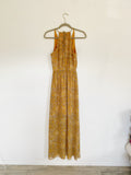 Gianni Bini Mustard Print Maxi Dress XS