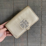 Tory Burch Leather Gold & Silver Wallet