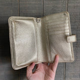 Tory Burch Leather Gold & Silver Wallet