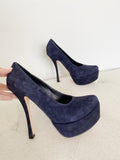 DOLCE VITA Suede Navy Platform Stiletto Heels 7.5