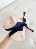 DOLCE VITA Suede Navy Platform Stiletto Heels 7.5