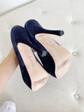DOLCE VITA Suede Navy Platform Stiletto Heels 7.5