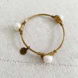 Bourbon and Bowties Pearl Bangle Bracelet