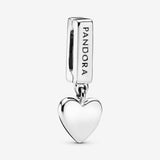 PANDORA REFLEXION Heart Dangle Clip Charm Silver