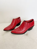 Western Vintage Circle S 90's Red Boots 8