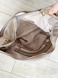 Michael Kors Nude Hobo Leather Shoulder Bag