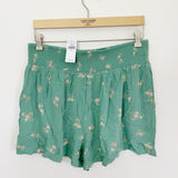 American Eagle Floral Cotton Shorts NWT Large