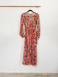 Sky Zone Exchange Floral Maxi Dress Small