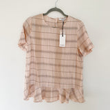 Anthropologie RO & DE Linen Plaid Top NWT Medium
