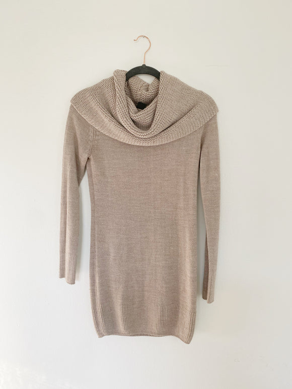 H&M Knit Taupe Sweater Dress Small
