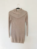 H&M Knit Taupe Sweater Dress Small