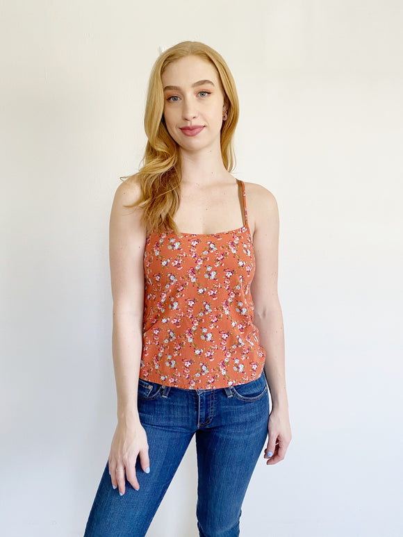 L.A. Hearts by Pacsun Floral Crop Tank Top XS