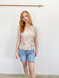 Sacai Luck Barneys New York Stripe Top NWT