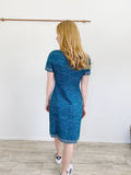 ST. JOHN Sequined Sheen Tweed Sheath Cocktail Dress NWT 6