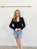 BCBG Max Azria Wool Blend black Blazer Jacket Medium