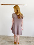 Boutique Nude Cotton Tee Tunic Dress Medium